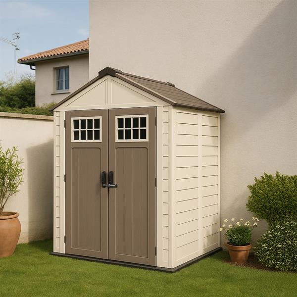 Modulo base Casetta da esterno in HDPE 211,2x114,7x252 cm bicolore