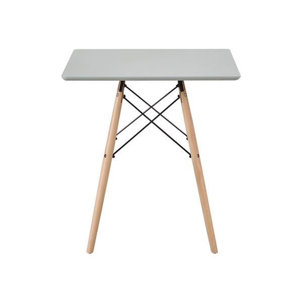 Tavolo da pranzo quadrato top verde salvia 70x70x74 cm - Ester