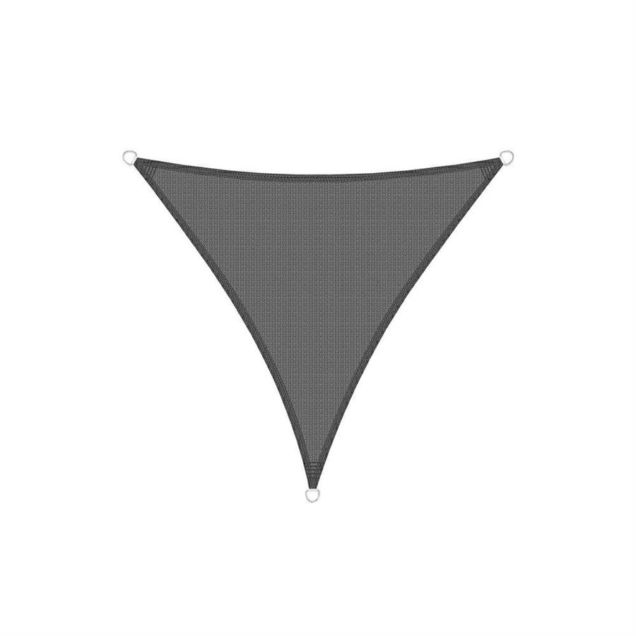 Vela parasole triangolare 3x3x3m grigia in HDPE anti-UV