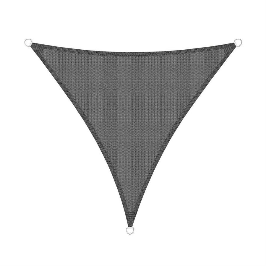 Vela parasole triangolare 4x4x4m grigia in HDPE anti-UV