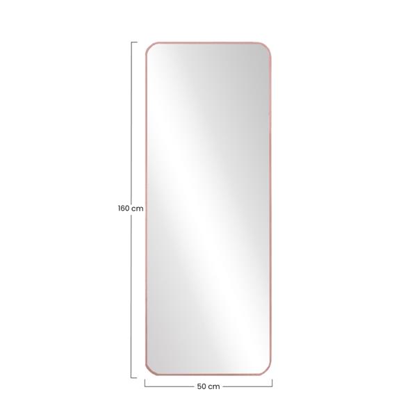 Specchio da terra o parete 50x160 cm con telaio oro rosa - Vichy