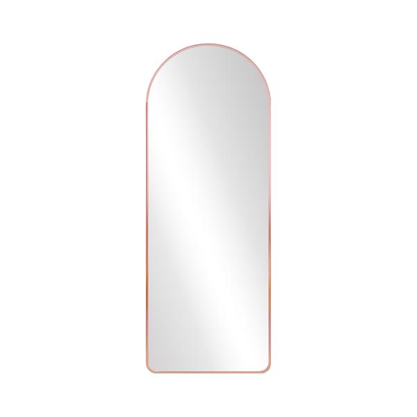 Specchio ad arco 50x160 cm da terra o parete con telaio oro rosa - Roanne
