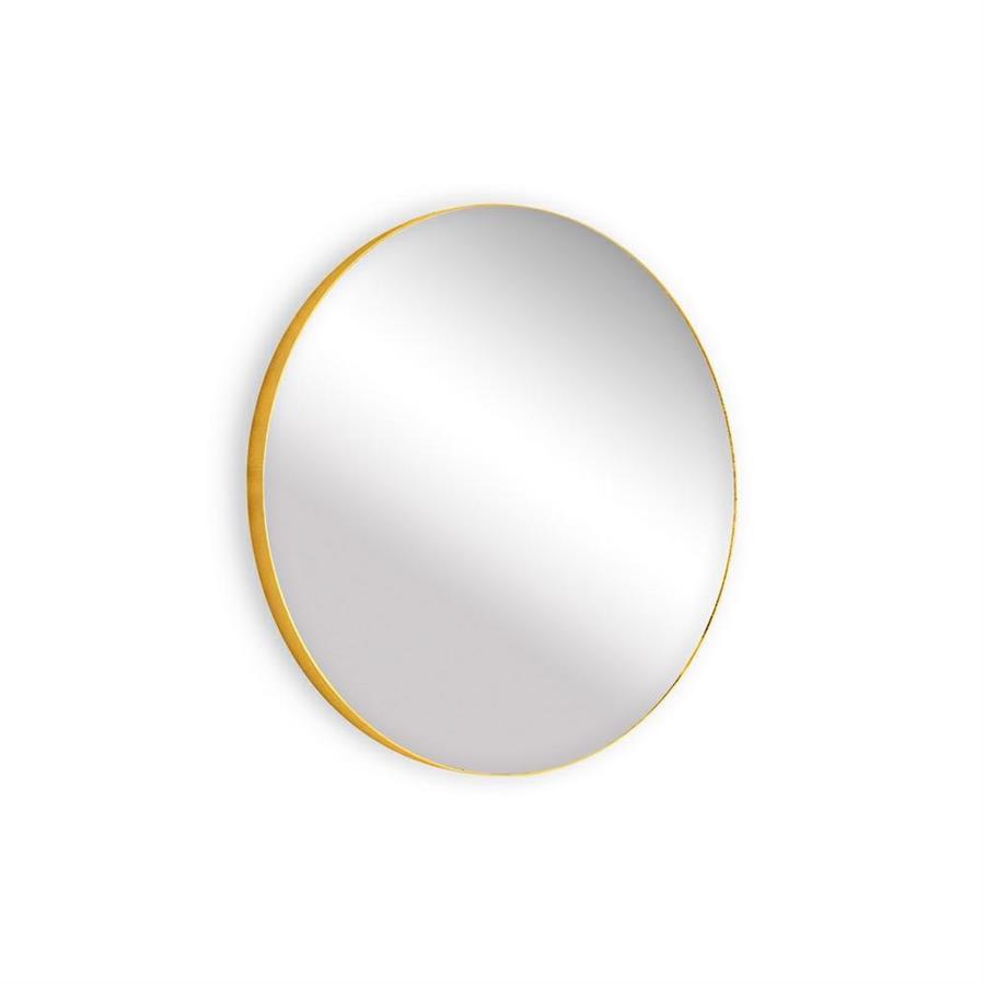 Specchio tondo da parete 70 cm con telaio color oro - Ecoche