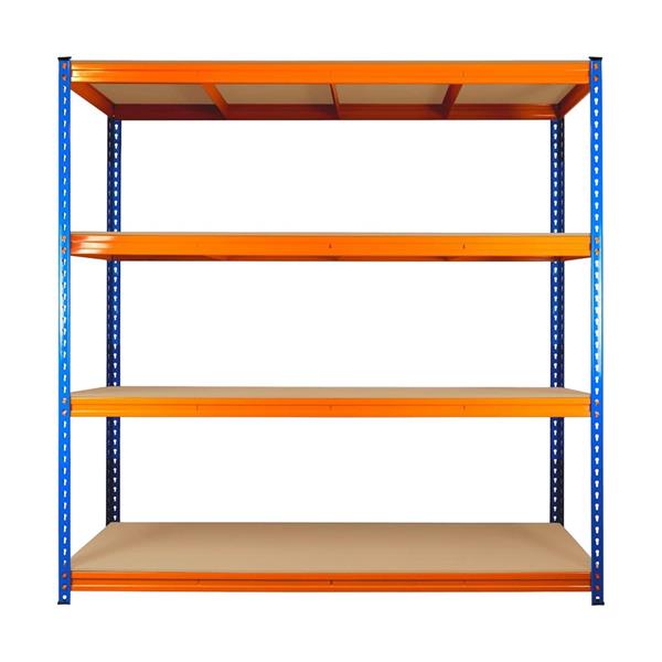 Scaffale industriale 500kg con ripiani in multistrato 180x180x60cm