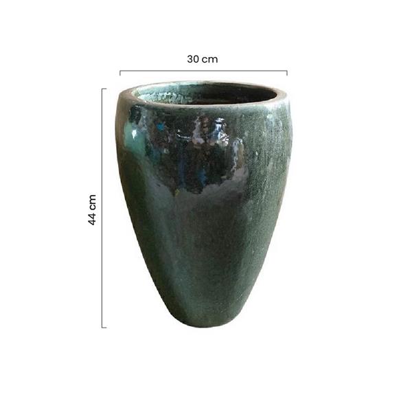 Vaso da giardino elegante 30x44 cm grigio scuro - Manacor