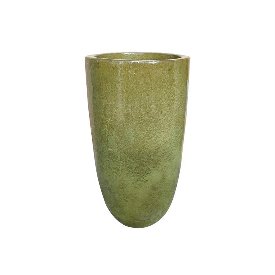 Vaso in terracotta verde 46x78 cm - Rajada