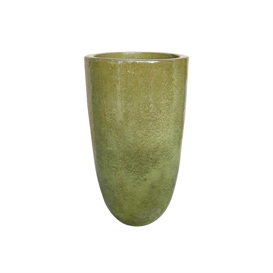 Vaso in terracotta verde 46x78 cm - Rajada