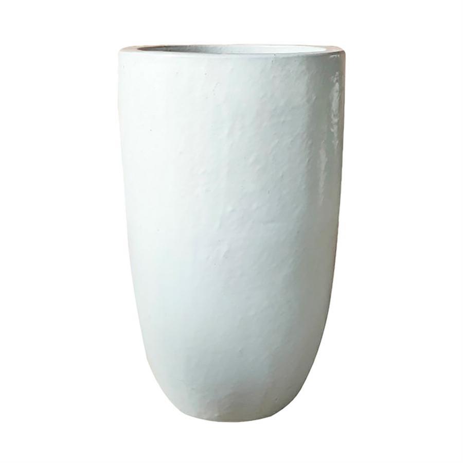Vaso in ceramica smaltata bianco 60x100 cm - Real