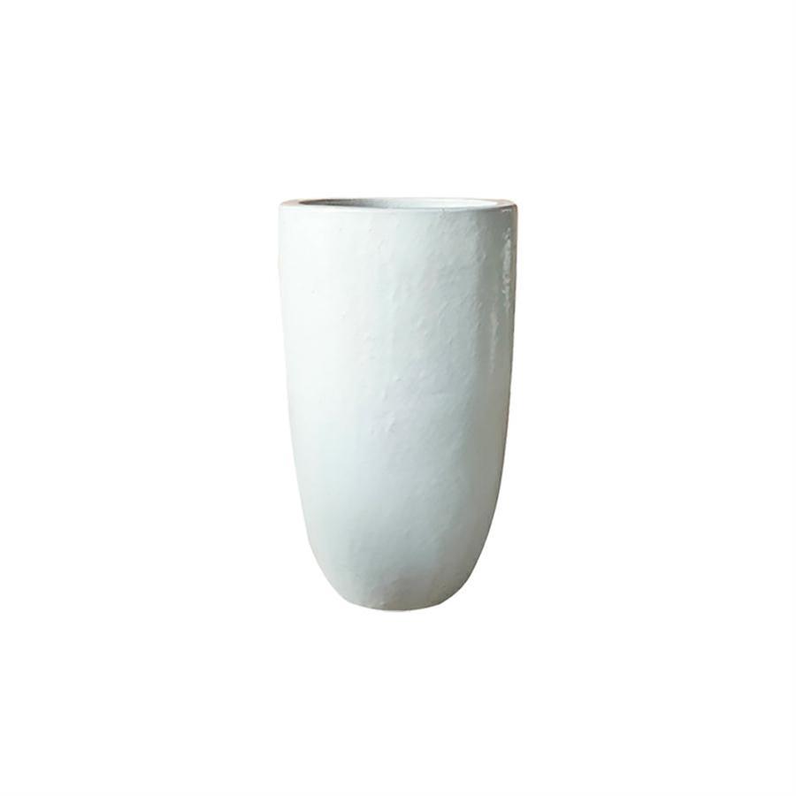Vaso grande in ceramica bianca 36x63 cm - Real