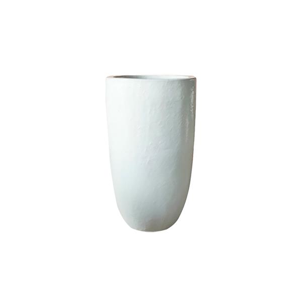 Vaso grande in ceramica bianca 36x63 cm - Real