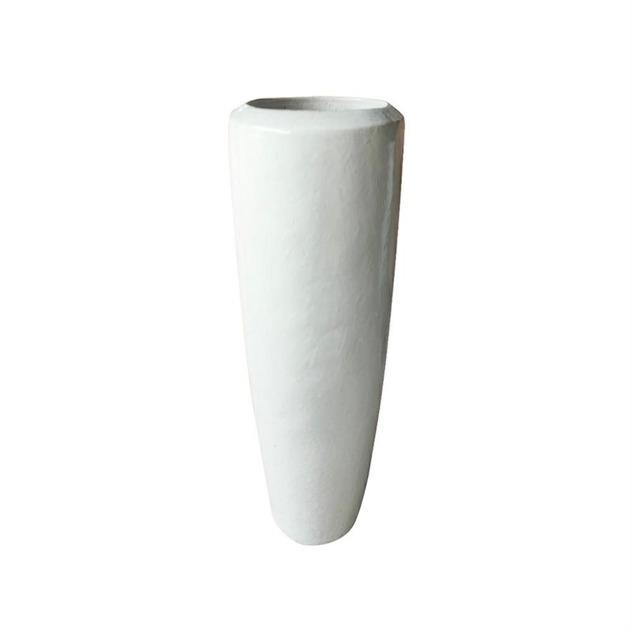 Vaso decorativo per interni bianco lucido 40x102 cm - Tropicana