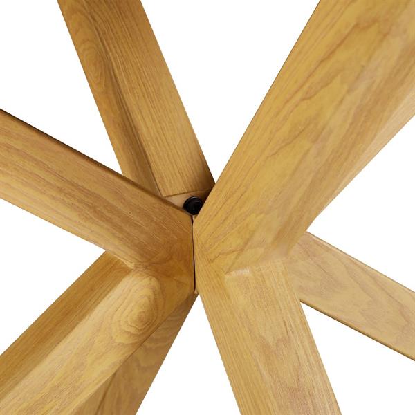 Tavolo rettangolare con top bianco gambe metalliche effetto rovere - Gabry