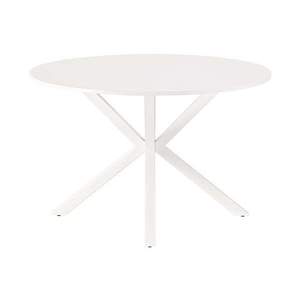 Tavolo tondo 120 cm bianco con gambe bianche - Gabry