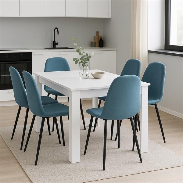 Tavolo estensibile bianco 140-190x90x77 cm - Harper