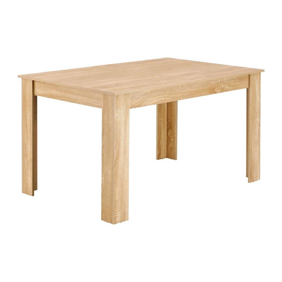 Tavolo rettangolare estendibile rovere naturale 140-190x90x77 cm - Harper