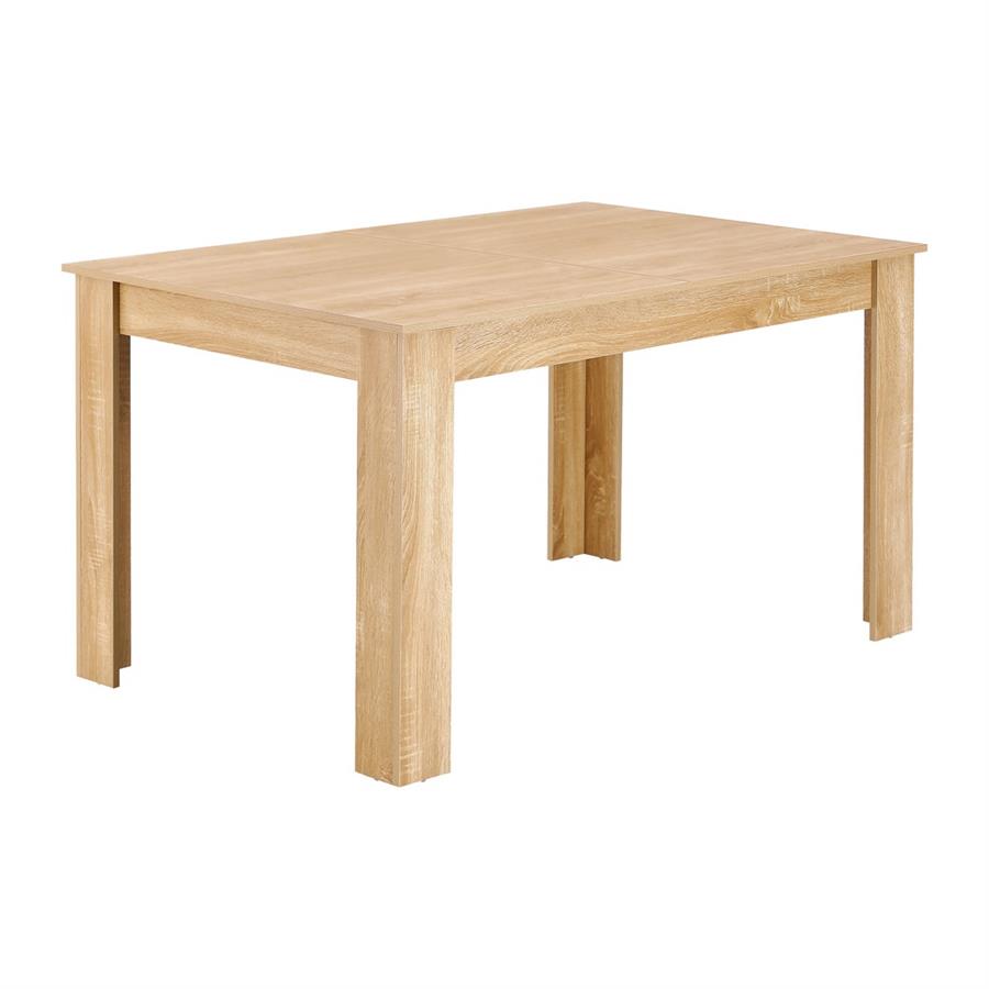 Tavolo rettangolare estendibile rovere naturale 140-190x90x77 cm - Harper