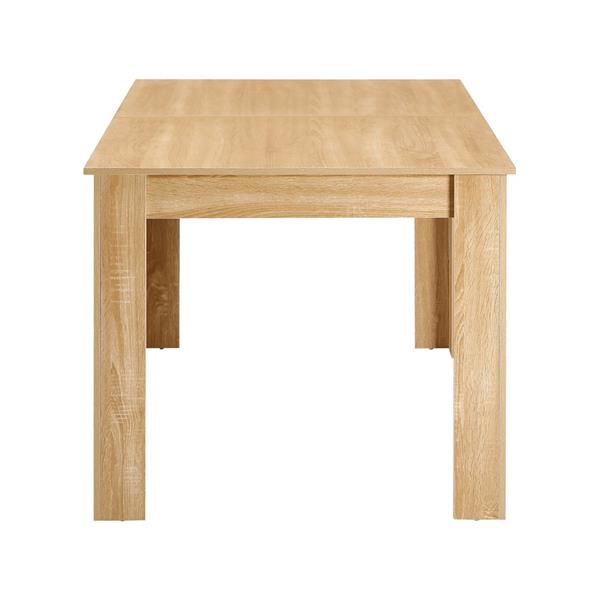 Tavolo rettangolare estendibile rovere naturale 140-190x90x77 cm - Harper