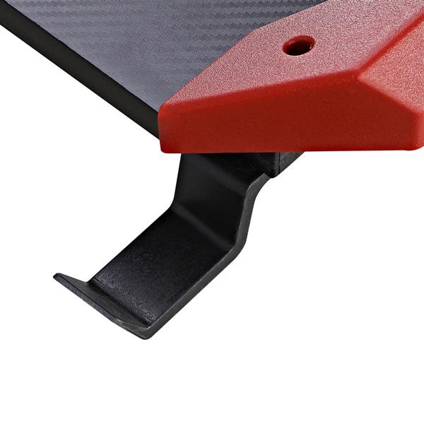 Scrivania Gaming 140 cm con LED RGB  effetto fibra di carbonio - Nitro