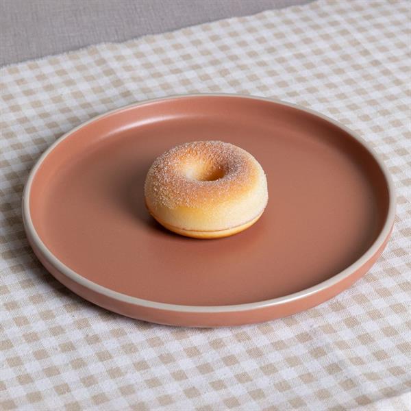 Servizio di piatti in gres porcellanato terracotta - Serena