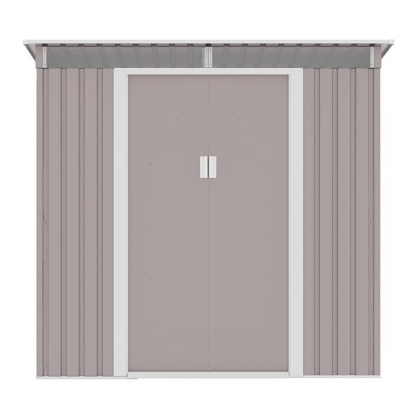 Casetta da giardino in acciaio grigia 201x121 cm – Sky