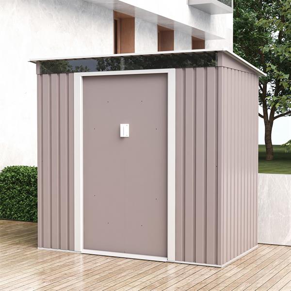 Casetta da giardino in acciaio grigia 201x121 cm – Sky