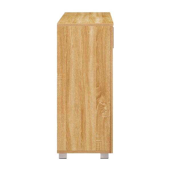 Credenza moderna rovere naturale 120x35x85,5 cm con ante e cassetti – Astor