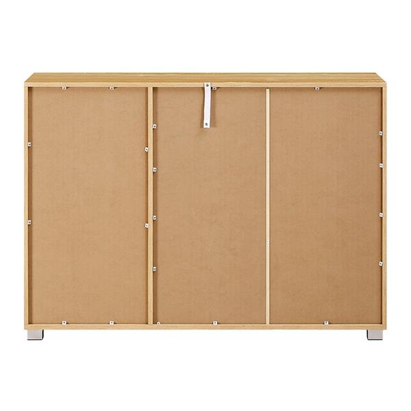 Credenza moderna rovere naturale 120x35x85,5 cm con ante e cassetti – Astor