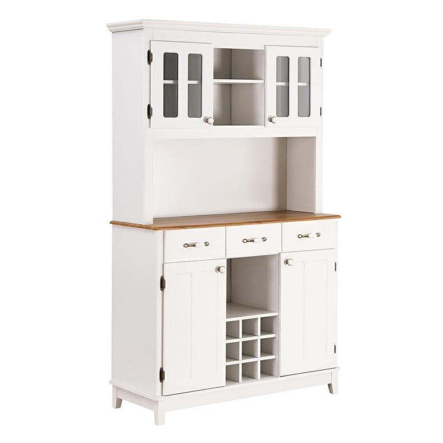 Credenza con cantinetta shabby 109x43x183cm con ante e cassetti - Provenza