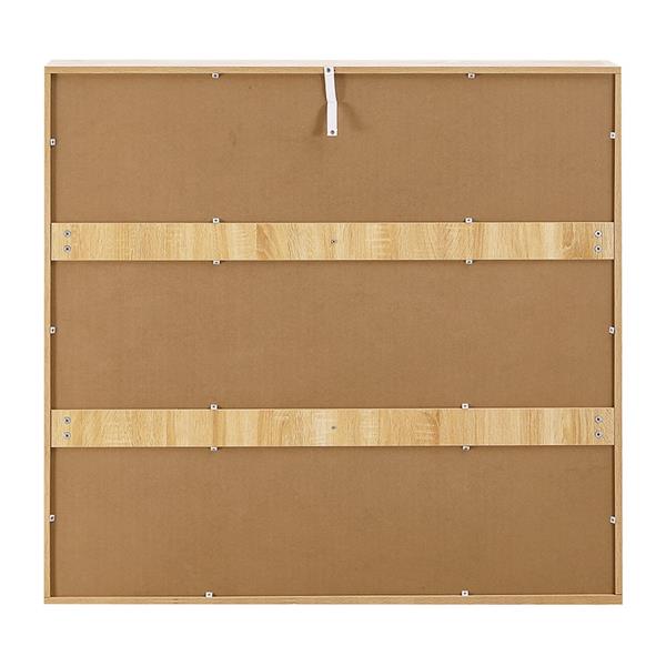 Scarpiera doppia 6 vani bianca e rovere 120x24x114cm - Sky