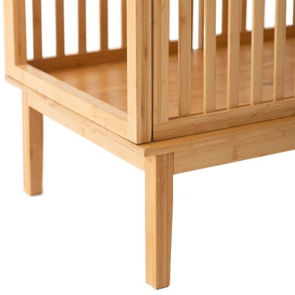 Appendiabiti in bambù naturale con ripiani 80x47x187cm – Maku