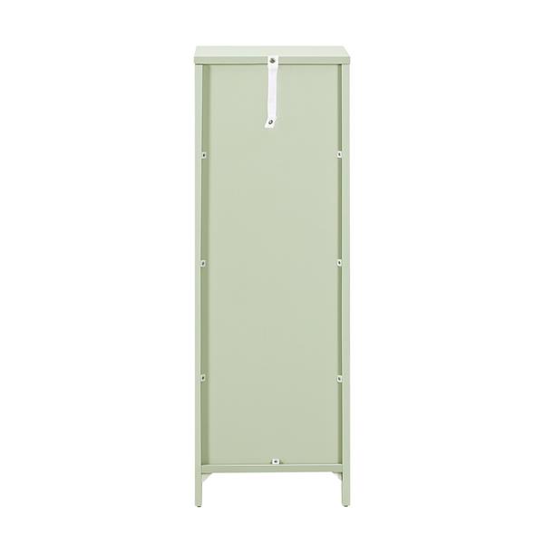 Colonna bagno con 2 cassetti e ripiano verde salvia 30x30x89 cm - Ella