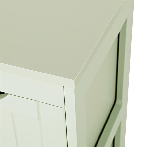 Colonna bagno con 2 cassetti e ripiano verde salvia 30x30x89 cm - Ella