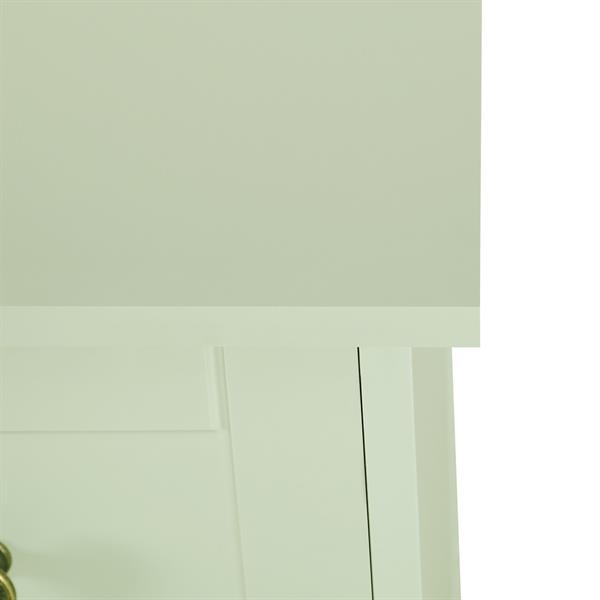 Mobiletto bagno multiuso con cassetto e 2 ante verde salvia 60x35x87cm - Jessica