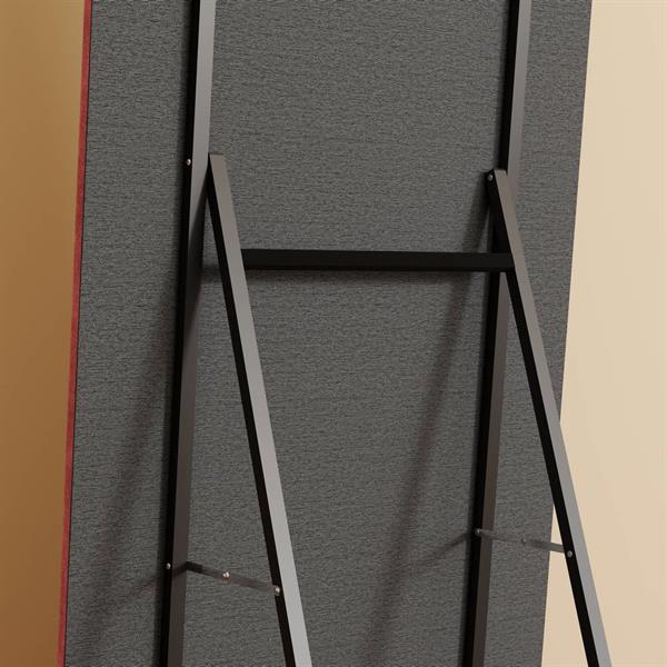 Specchio arco da terra o parete rosa 55x165 cm con cornice in velluto – Archer