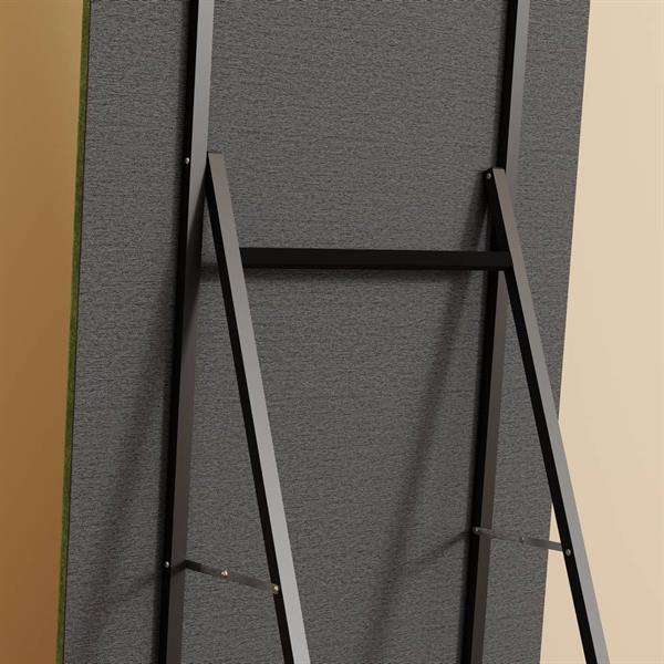 Specchio arco da terra o parete verde 55x165 cm con cornice in velluto – Archer