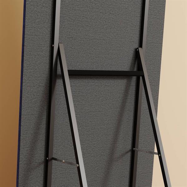 Specchio arco da terra blu 55x165 cm con cornice in velluto – Archer