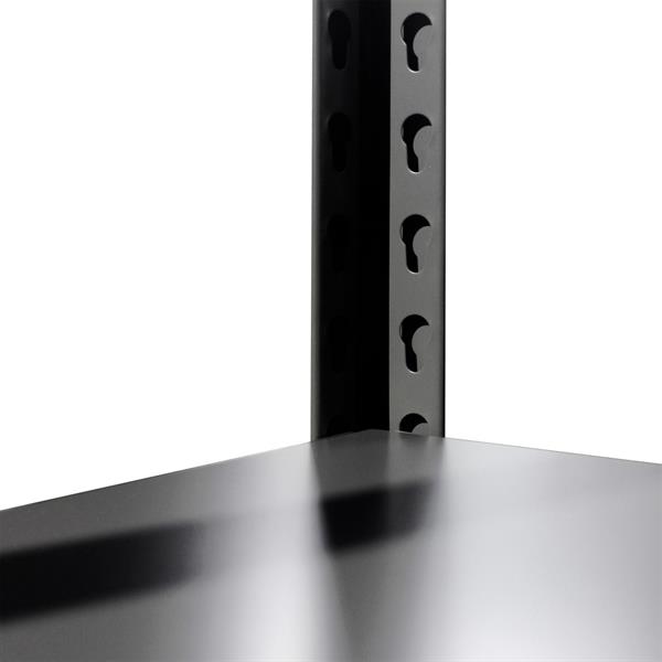 Scaffale in metallo nero 5 ripiani 91x41x183 cm – 175 kg