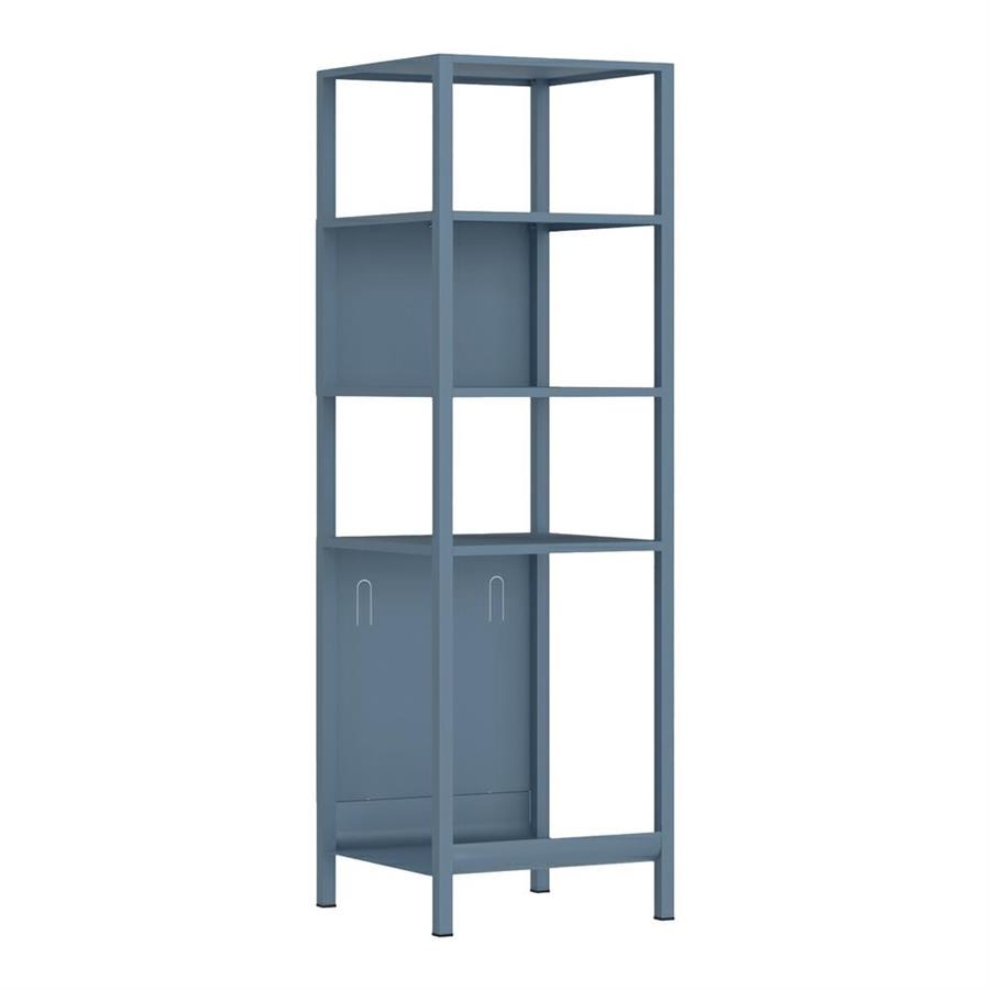Colonna bagno in metallo 35x35x120cm blu - Pop