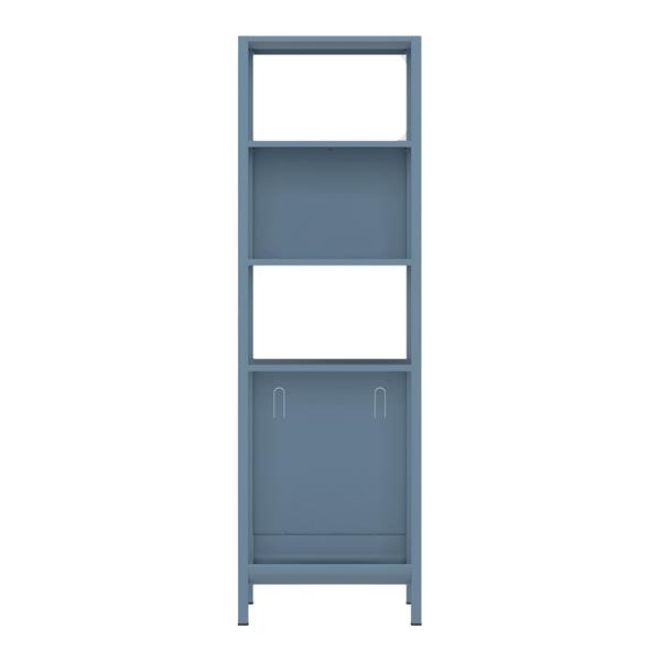 Colonna bagno in metallo 35x35x120cm blu - Pop