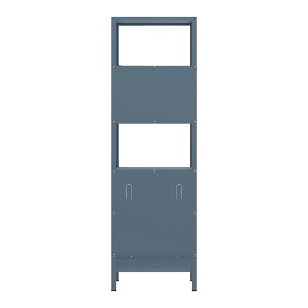 Colonna bagno in metallo 35x35x120cm blu - Pop