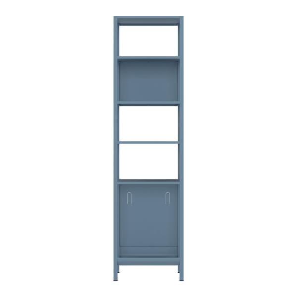 Colonna bagno in metallo 35x35x150cm blu - Pop