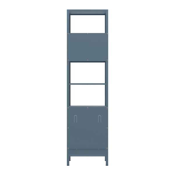 Colonna bagno in metallo 35x35x150cm blu - Pop