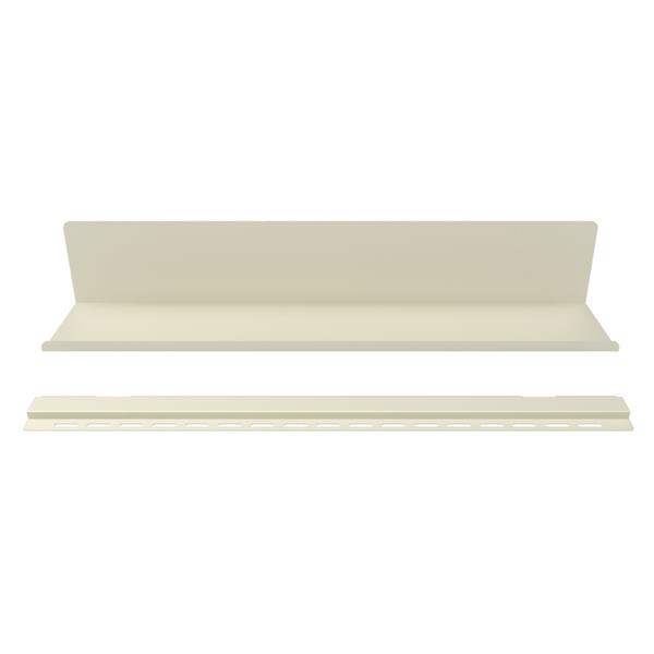 Mensola da muro in metallo 70x13x12cm avorio - Pop