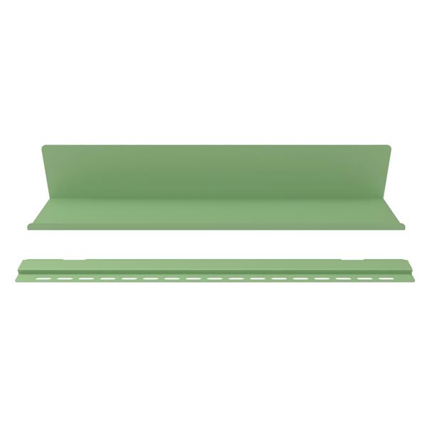 Mensola da parete in metallo 70x13x12cm verde salvia - Pop
