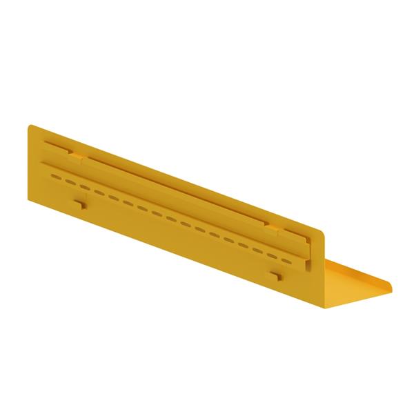 Mensola in metallo da muro 70x13x12cm senape - Pop