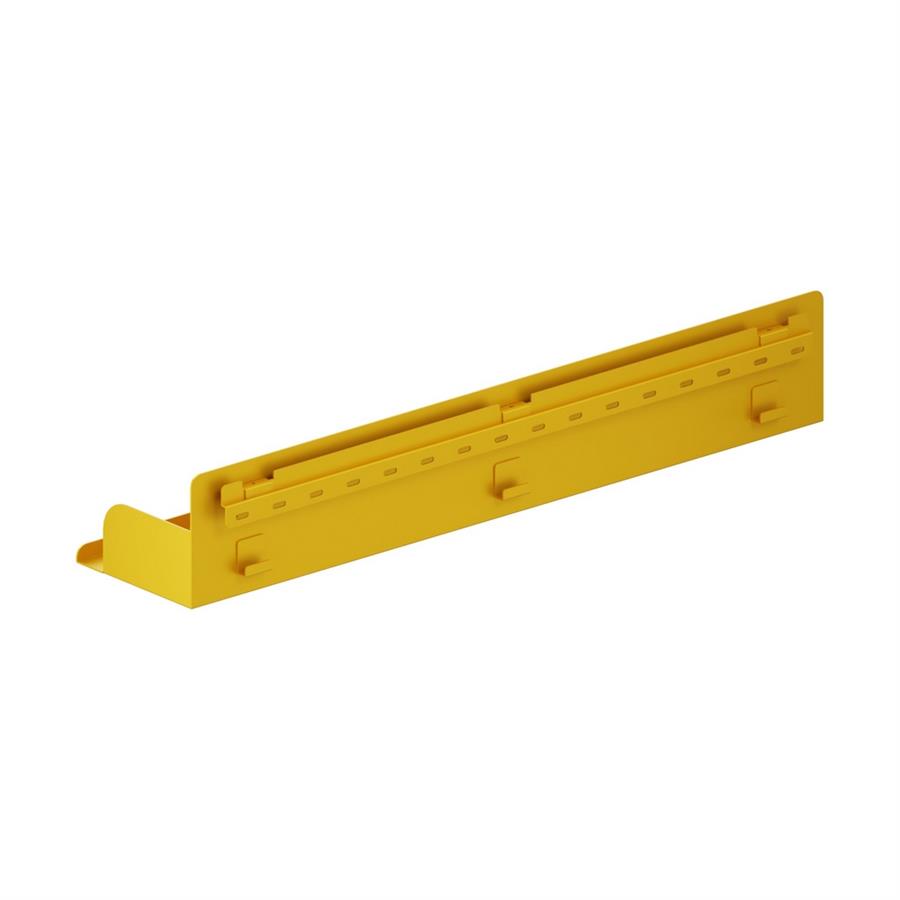 Mensola in metallo da muro 70x15x12cm senape - Pop