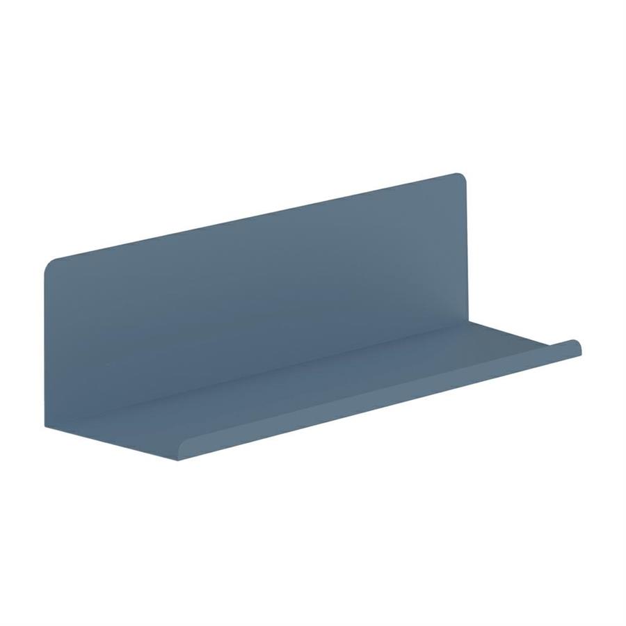 Mensola da parete in acciaio 40x13x12 cm blu ceruleo - Pop