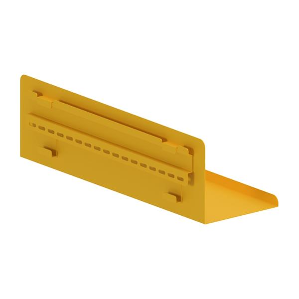 Mensola a muro in acciaio 40x13x12 cm senape - Pop