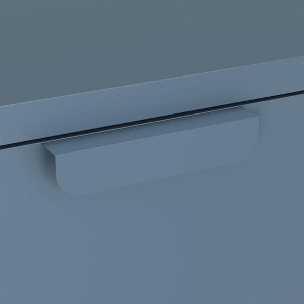 Cassettiera in metallo 4 cassetti 60x38x101 cm blu - Pop