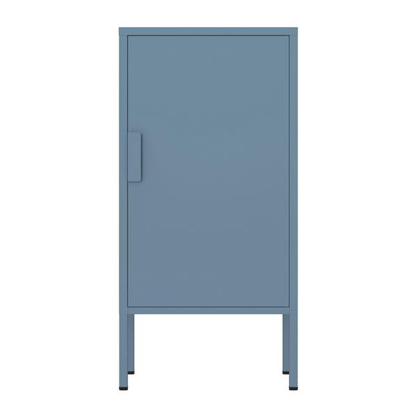 Armadietto basso in metallo 1 anta 35x46x72cm blu - Pop